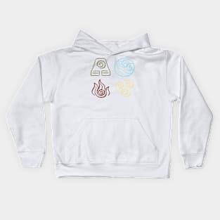 Avatar the Last Airbender Four Nations Kids Hoodie